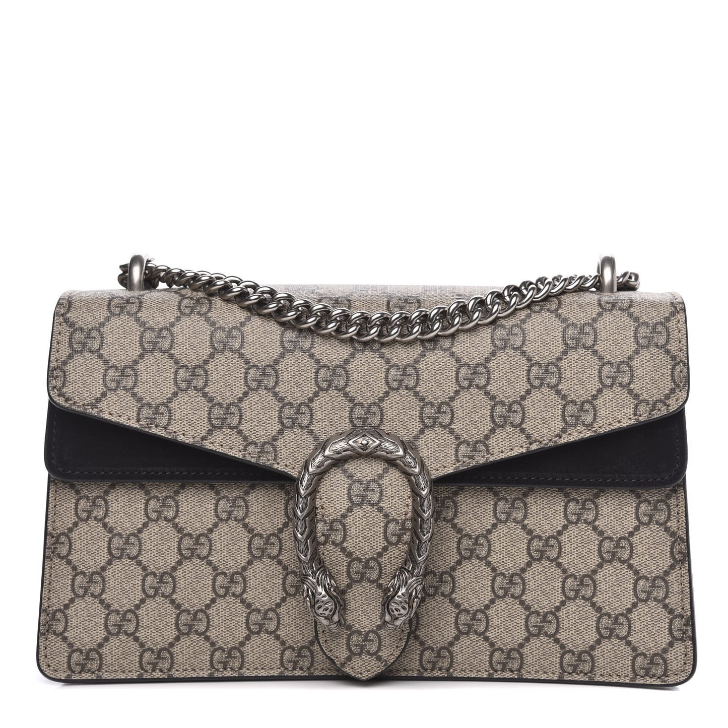 GG Supreme Monogram Small Dionysus Shoulder Bag Black