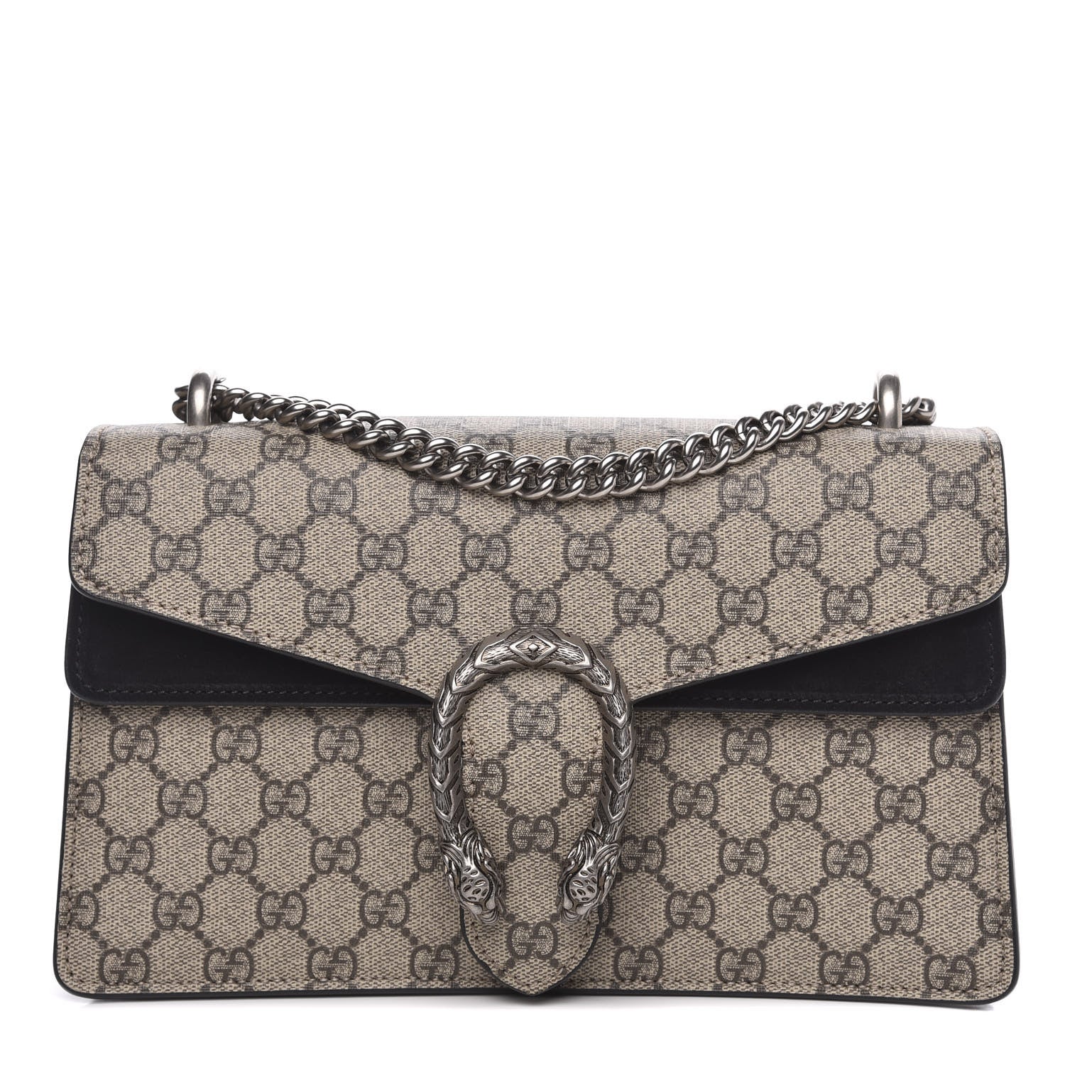 Gucci GG Supreme Monogram Small Dionysus Shoulder Bag Black 1 of 13
