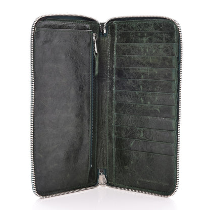 Balenciaga Chevre Giant 12 Silver Hardware Compagnon Wallet Evergreen 7 of 12