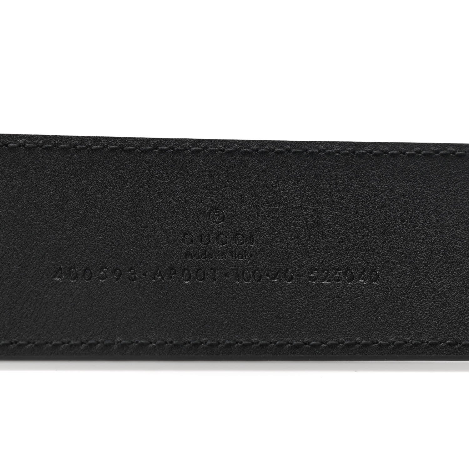 Gucci Calfskin Double G 40mm Belt 100 40 Black 5 of 5