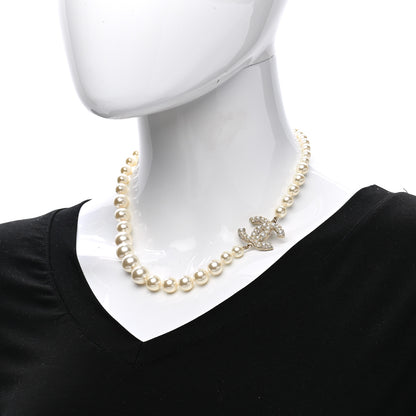 Chanel Pearl CC 100th Anniversary Necklace Light Gold 2 of 7