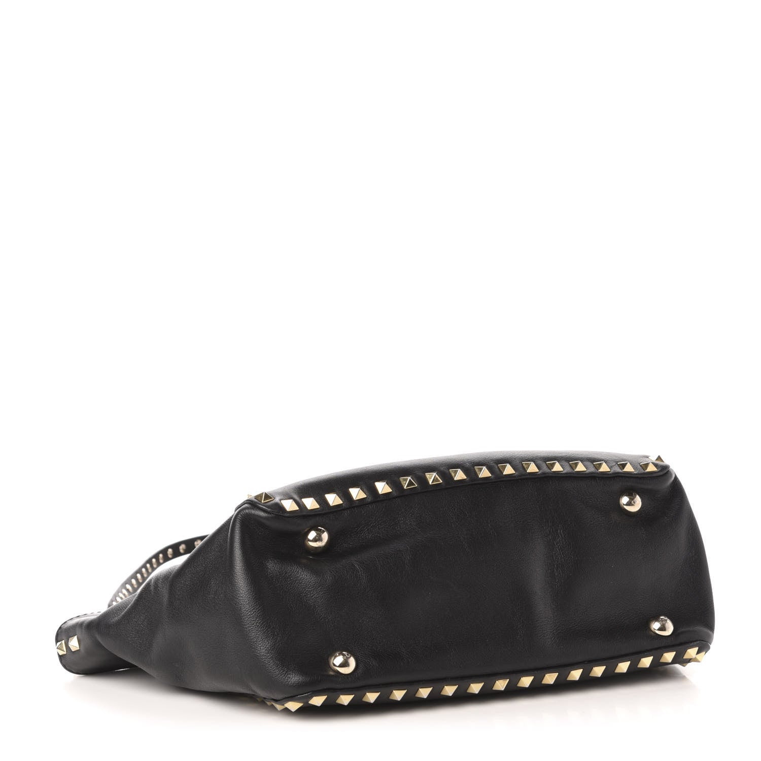 Valentino Garavani Vitello Small Rockstud Tote Black 5 of 12