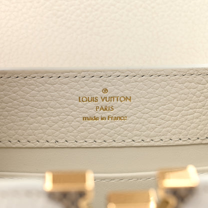 Louis Vuitton Taurillon Ayers Capucines Mini White Snow White 7 of 9