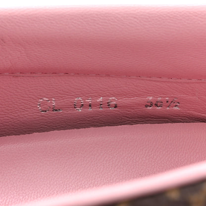 Louis Vuitton Monogram Bay Flower Slip On Harbor Sneakers 36.5 Rose Ballerine Poppy 8 of 9