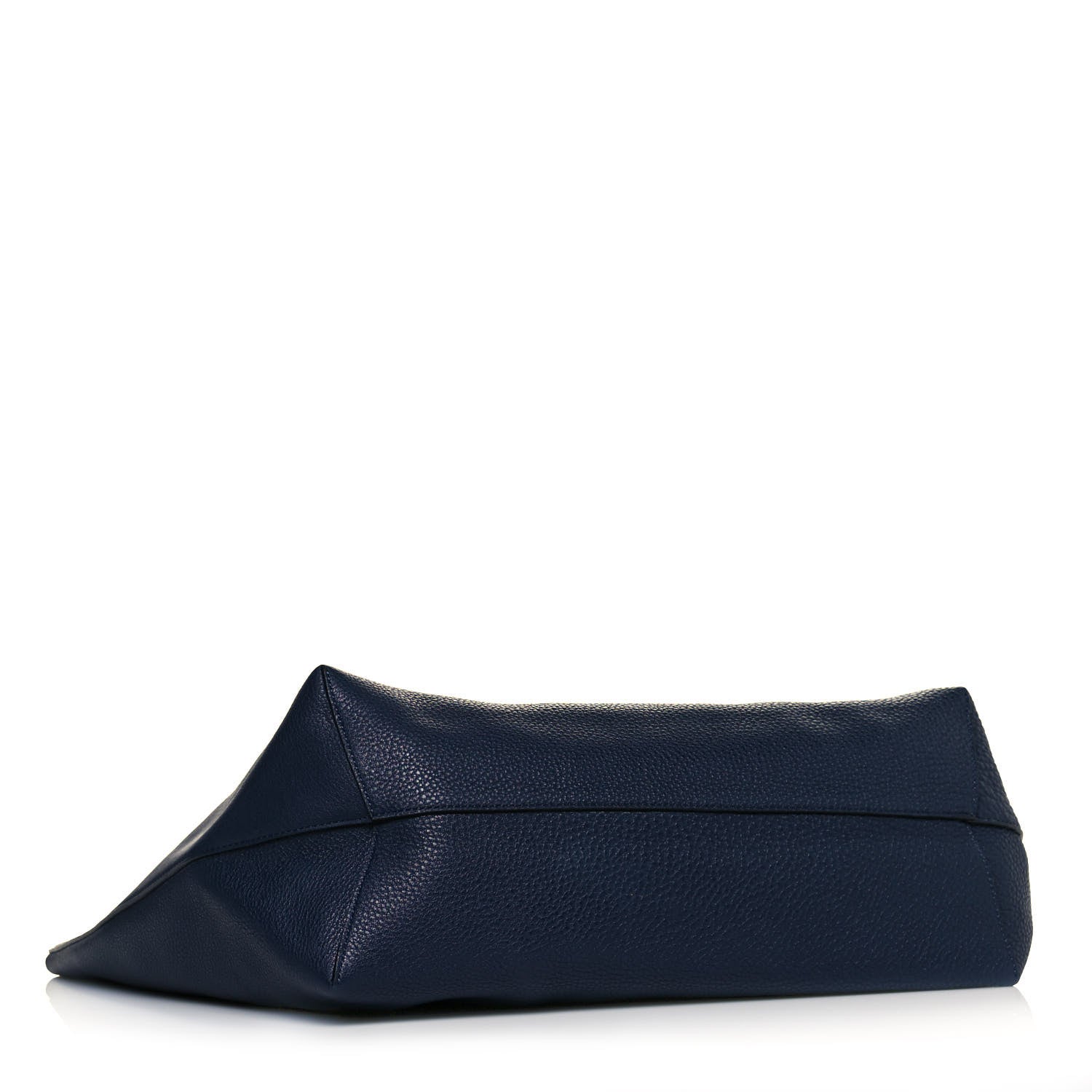 Mansur Gavriel Tumbled Calfskin Large Shopping Tote Navy 4 of 9