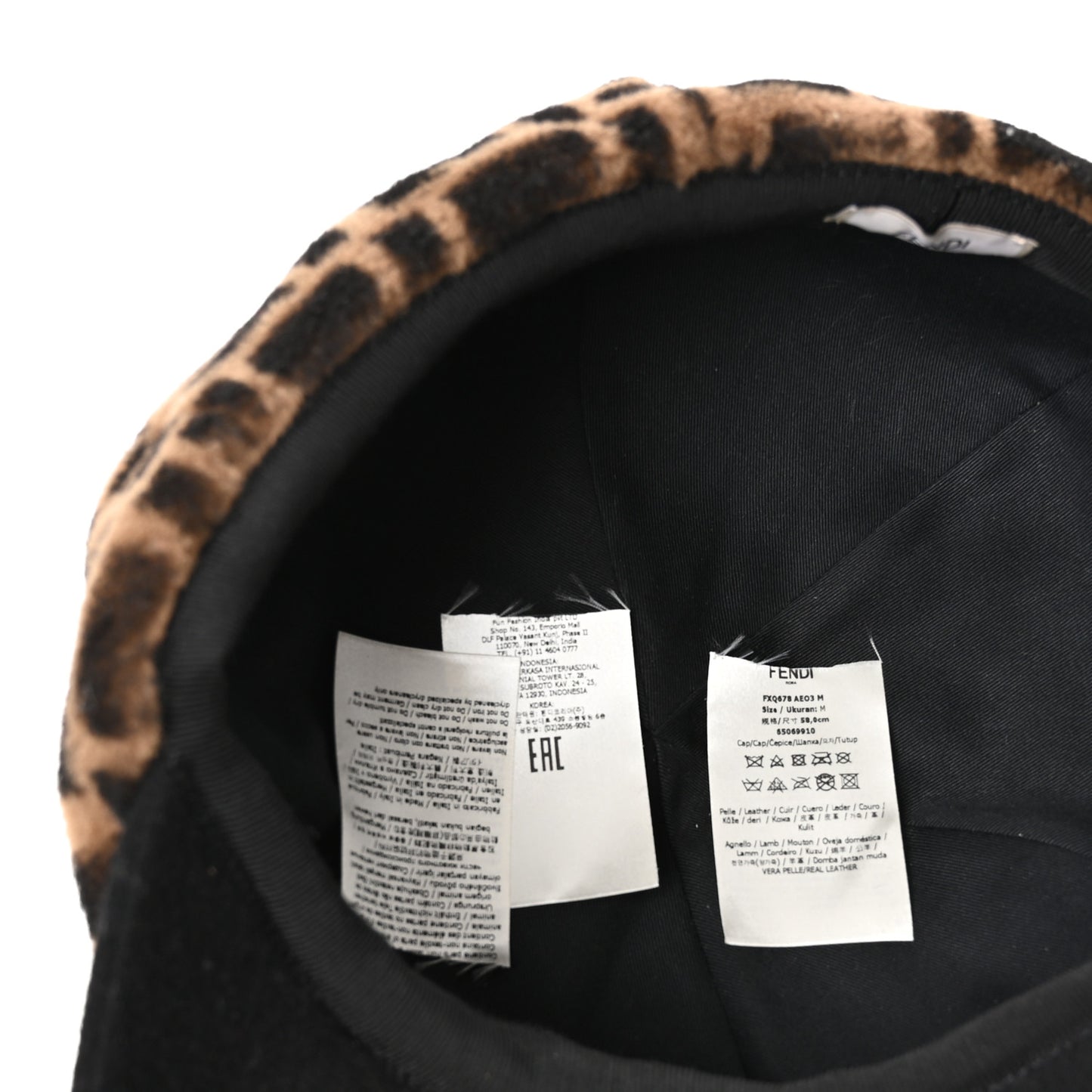 Sheepskin FF Cap Hat M Tobacco