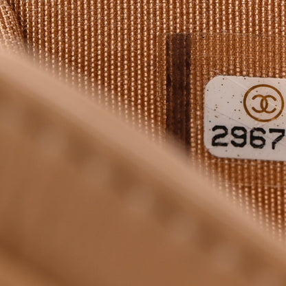 Chanel Lambskin Quilted Boy Card Holder Beige 7 of 8