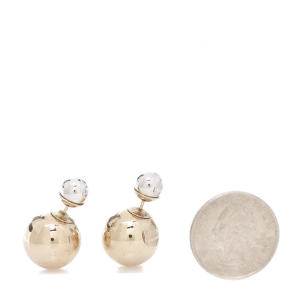Christian Dior Mise En Dior Tribal Earrings Silver Gold 2 of 4
