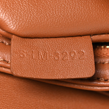 Celine Textile Calfskin Classique Triomphe Bag Natural Tan 8 of 13