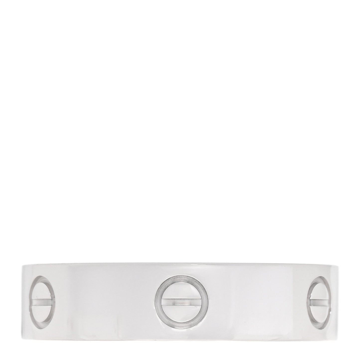 18K White Gold 5.5mm LOVE Ring 67 12