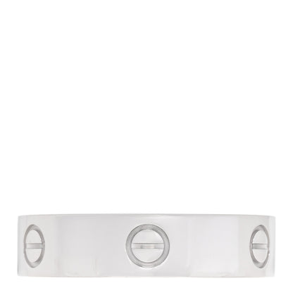 Cartier 18K White Gold 5.5mm LOVE Ring 67 12 1 of 4