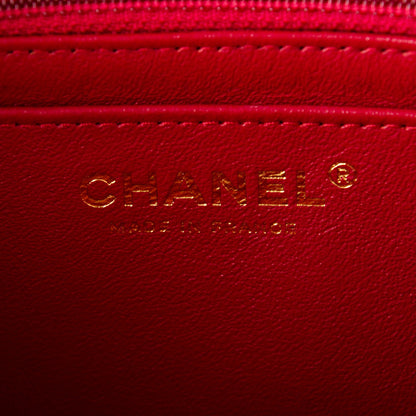 Chanel Lambskin Quilted Mini Rectangular Flap Red 7 of 8