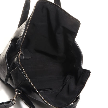 Chanel Calfskin CC Chevron All Day Long CC Bag Black 5 of 7