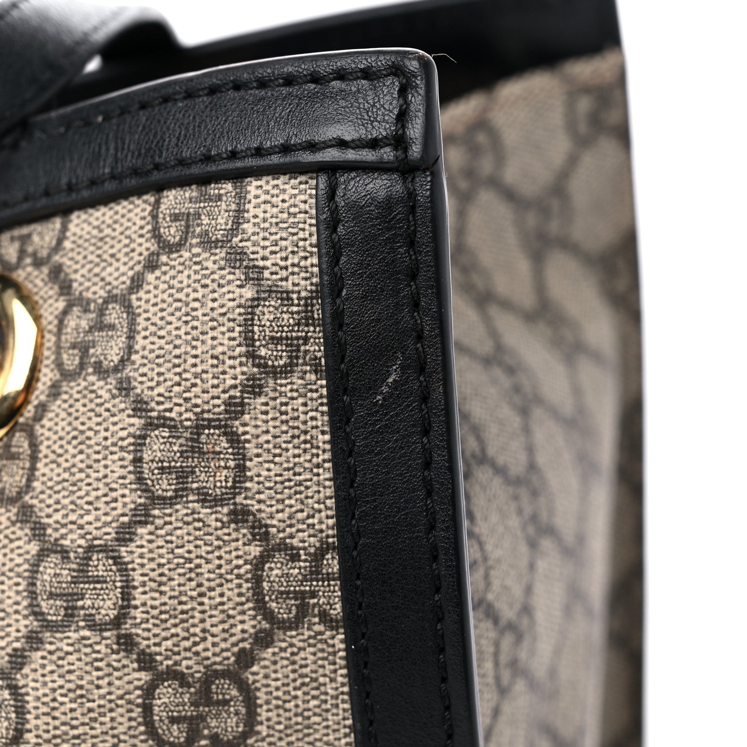 Gucci GG Supreme Monogram Medium Padlock Tote Black 16 of 19