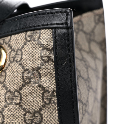 Gucci GG Supreme Monogram Medium Padlock Tote Black 16 of 19