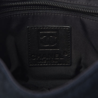Chanel Terry Cotton PVC Perforated CC Flap Black 6 of 10