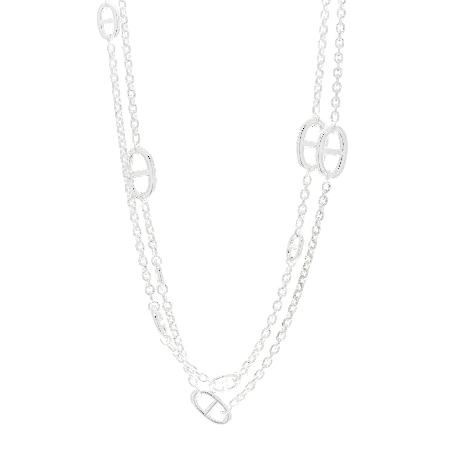 Hermes Sterling Silver Farandole Necklace 120 1 of 5
