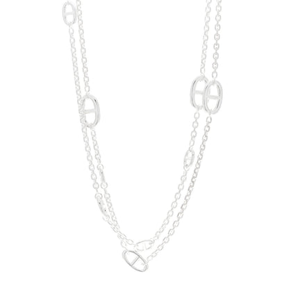 Hermes Sterling Silver Farandole Necklace 120 1 of 5
