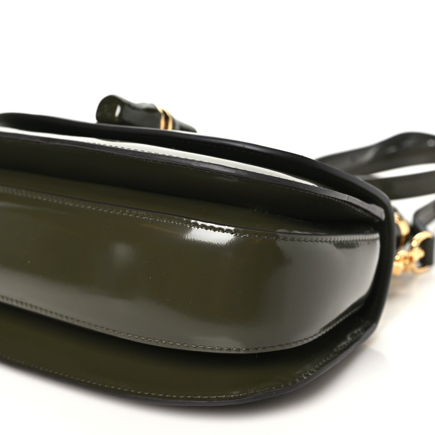 Gucci Shiny Polished Calfskin Medium Bamboo Luscious Green 11 of 11