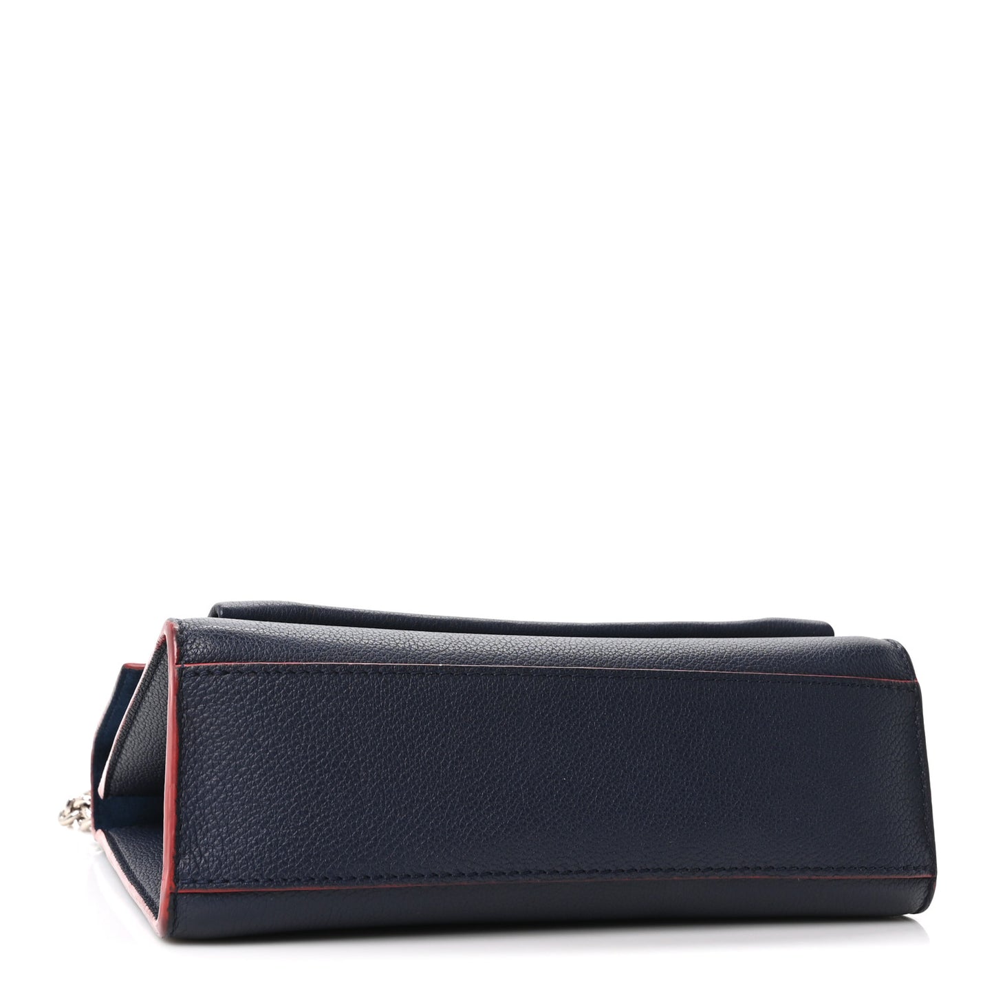 Soft Calfskin My Lockme Chain Bag BB Marine Rouge