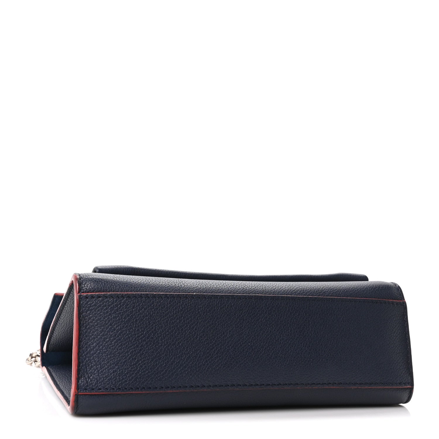 Louis Vuitton Soft Calfskin My Lockme Chain Bag BB Marine Rouge 4 of 9