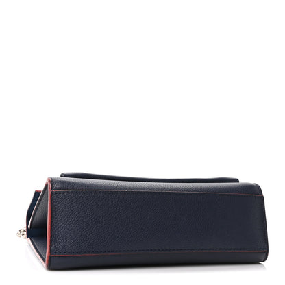Louis Vuitton Soft Calfskin My Lockme Chain Bag BB Marine Rouge 4 of 9