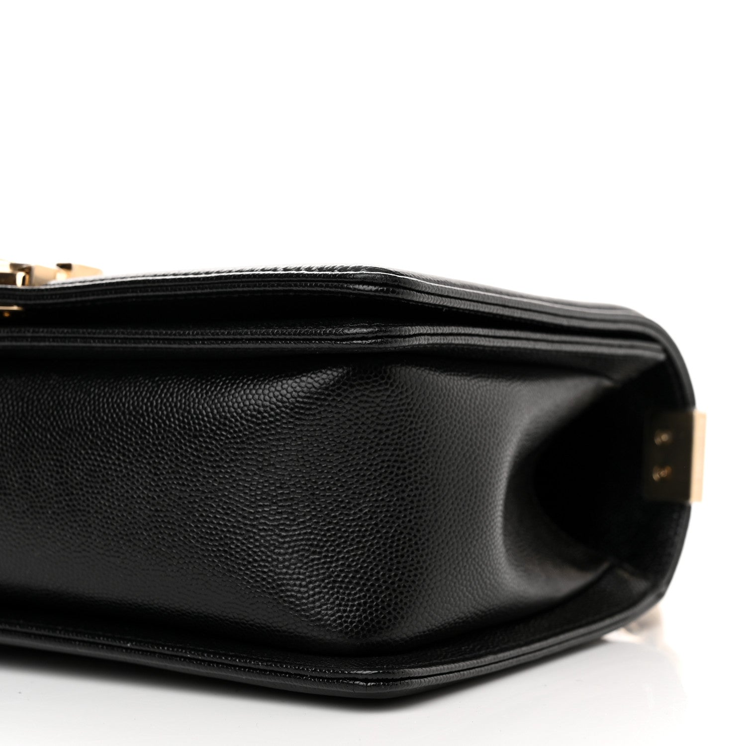 Chanel Caviar Chevron Quilted Medium Boy Flap Black 10 of 11