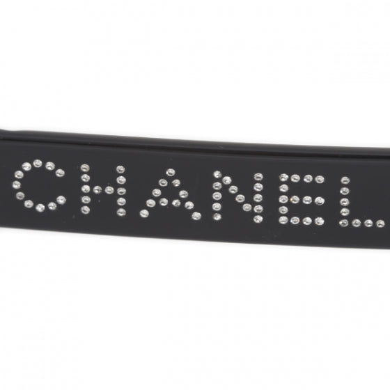 CHANEL ロゴストーン 5060 B Chanel Crystal Sunglasses 5060-B Black 19376 – FASHIONPHILE