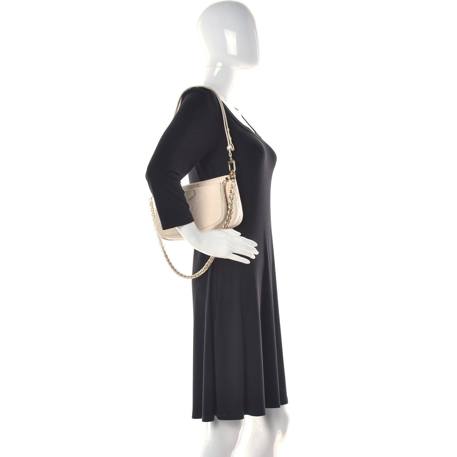 Louis Vuitton Empreinte Monogram Giant Multi Pochette Accessories Cream 2 of 10