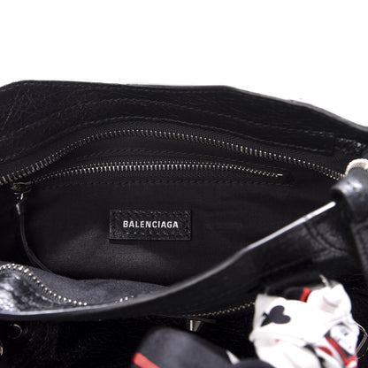 Balenciaga Agneau Classic Silver Hardware Mini S City Scarf Black 7 of 10