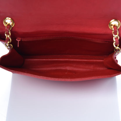 Chanel Lambskin CC Envelope Single Flap Red 5 of 15
