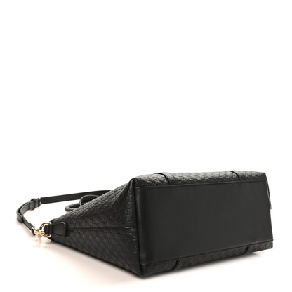 Gucci Soft Microguccissima Small Zippered Satchel Black 4 of 10