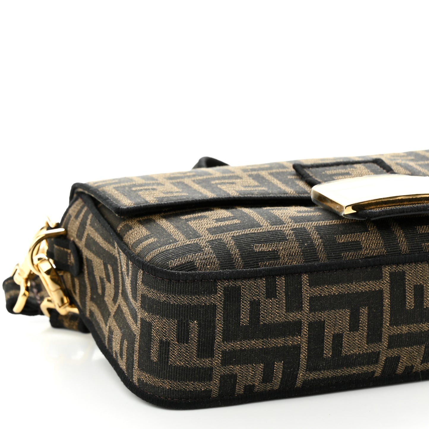 Fabric Jacquard FF 1974 Medium Baguette Tobacco Moro Black