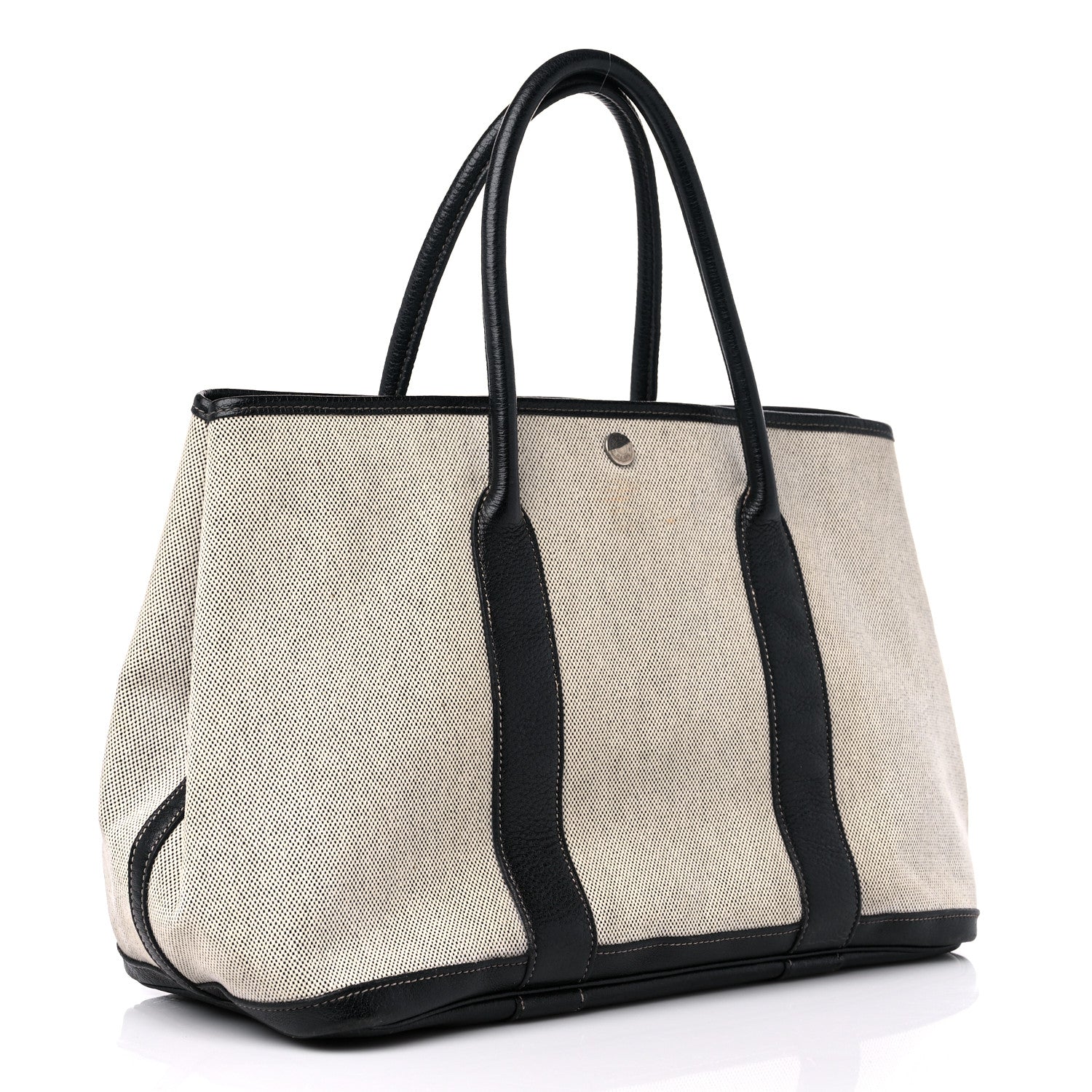 Hermes Toile Buffle Skipper Garden Party 36 MM Tote Black 3 of 18