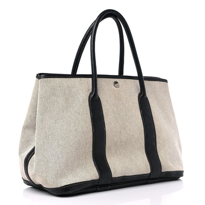 Hermes Toile Buffle Skipper Garden Party 36 MM Tote Black 3 of 18