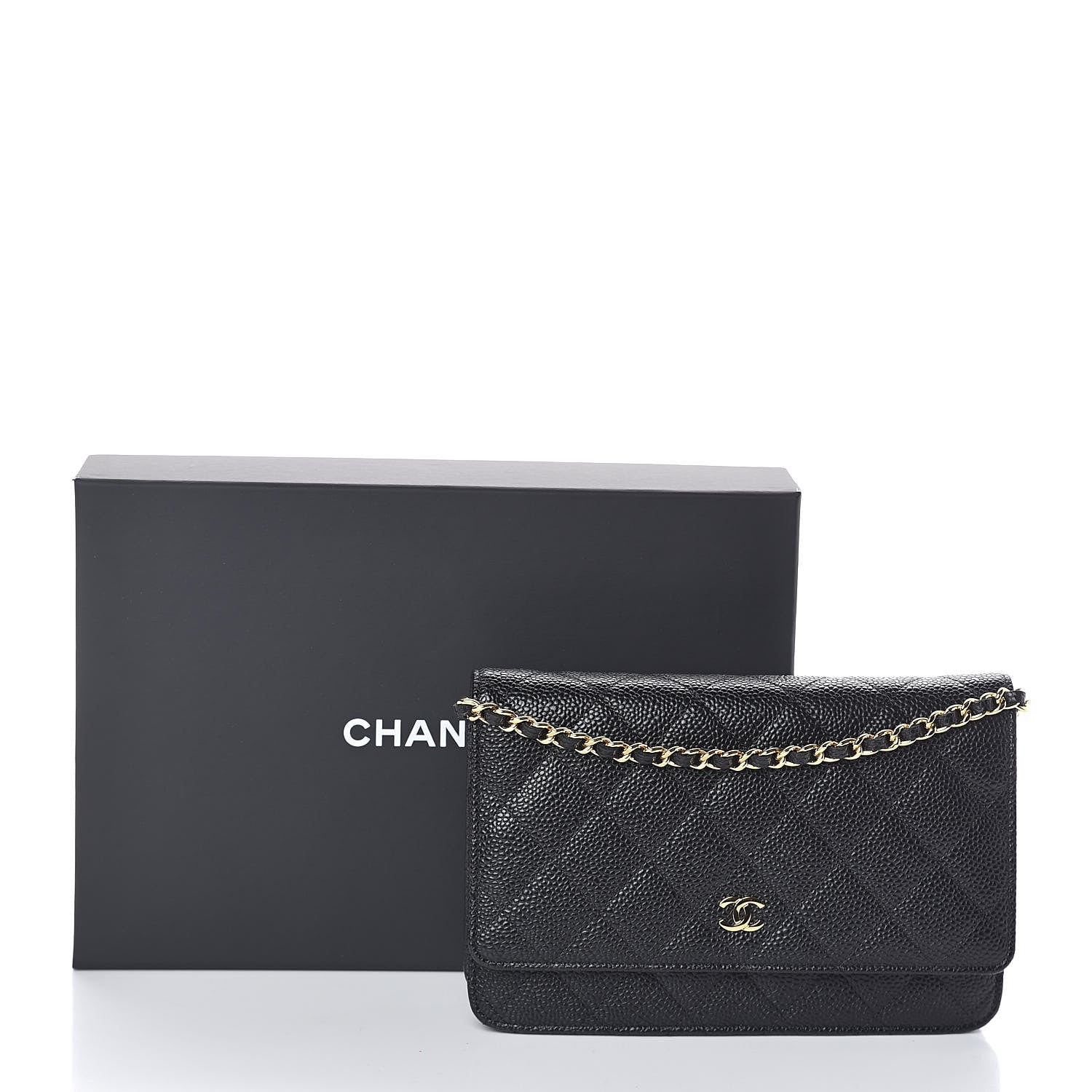 Chanel Caviar Quilted Wallet On Chain WOC Black 11 of 11