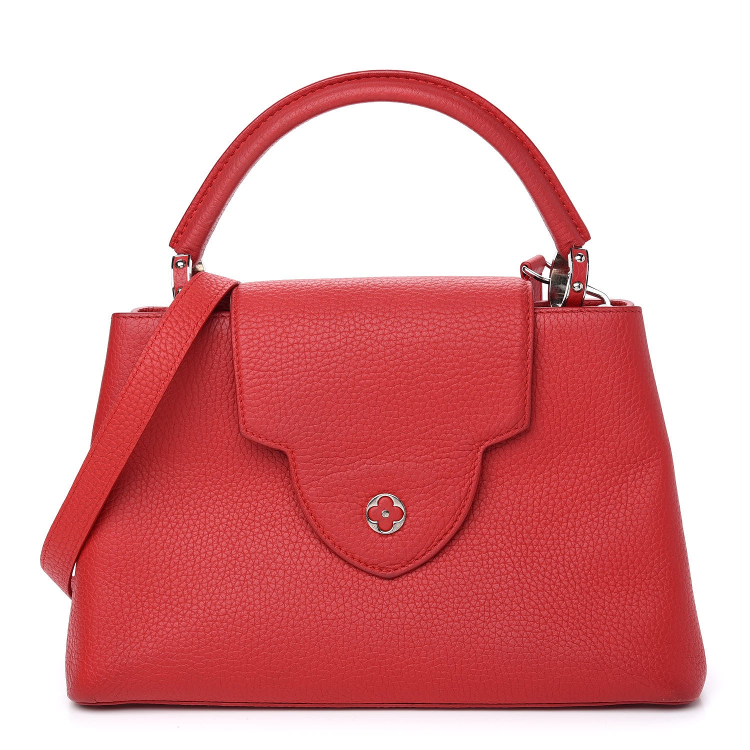 Louis Vuitton Taurillon Capucines MM Rubis 1 of 10