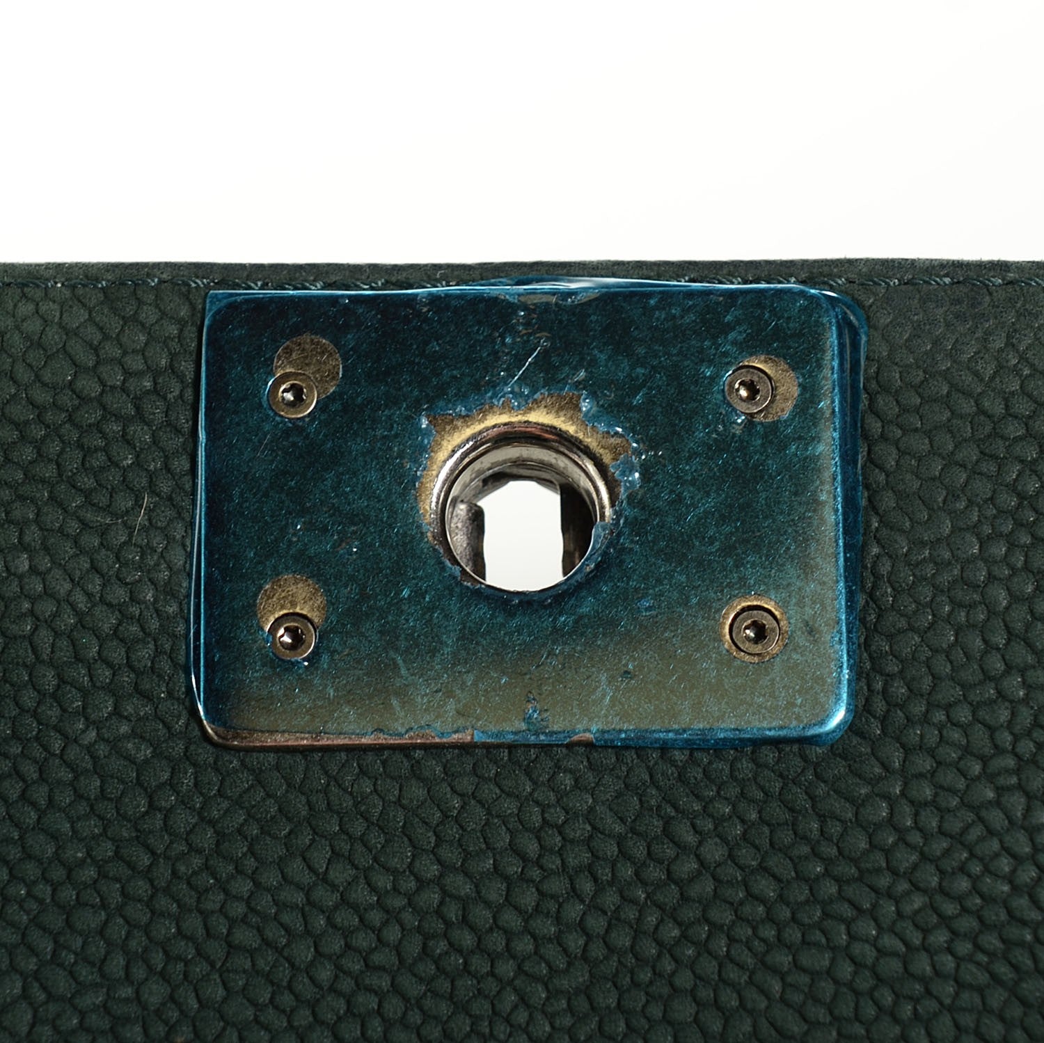 Chanel Iridescent Caviar Quilted Medium Boy Flap Dark Green 5 of 8