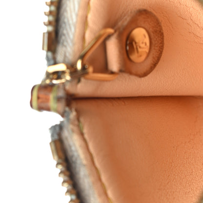 Louis Vuitton Monogram Multicolor Key Pouch White 7 of 9
