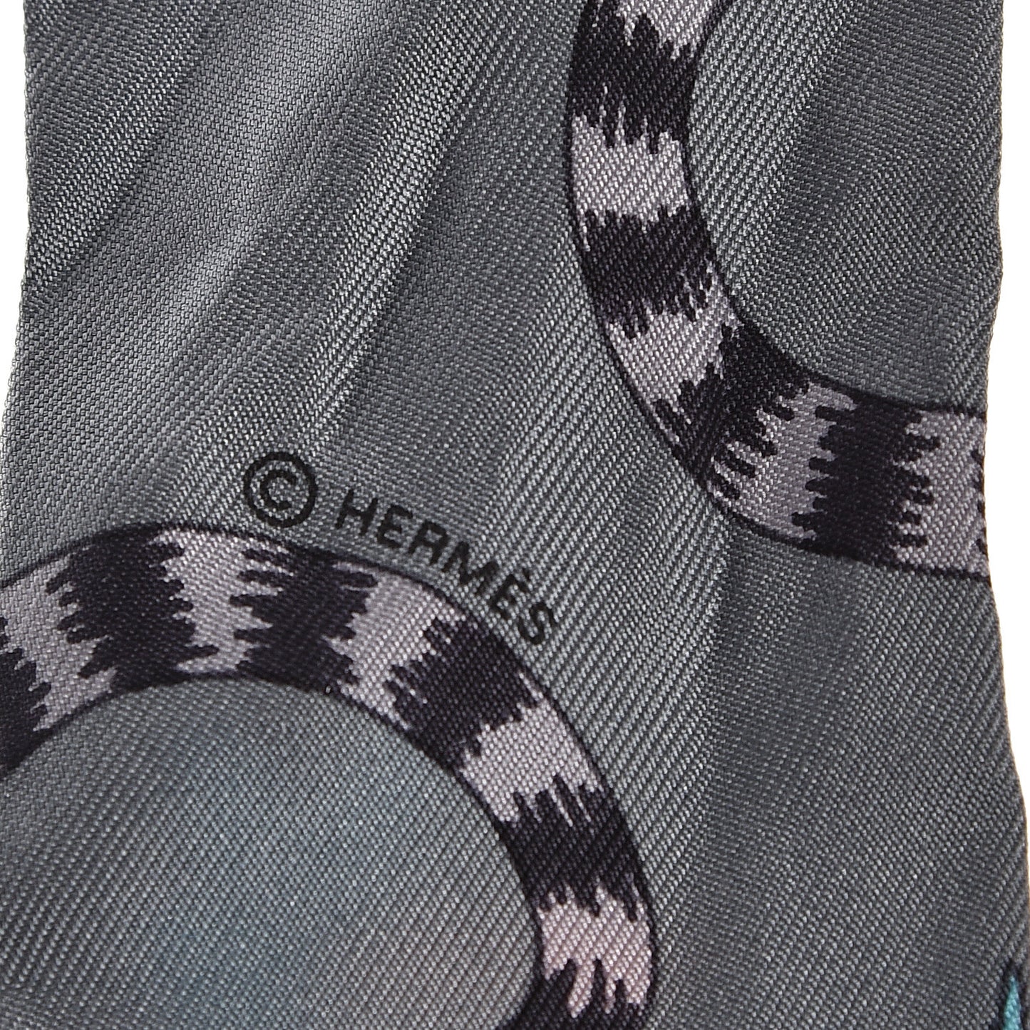 Silk Les Leopards Twilly Gris Acier Gris Perle Peach