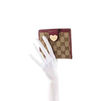 Gucci Monogram Heart French Wallet Red 2 of 7