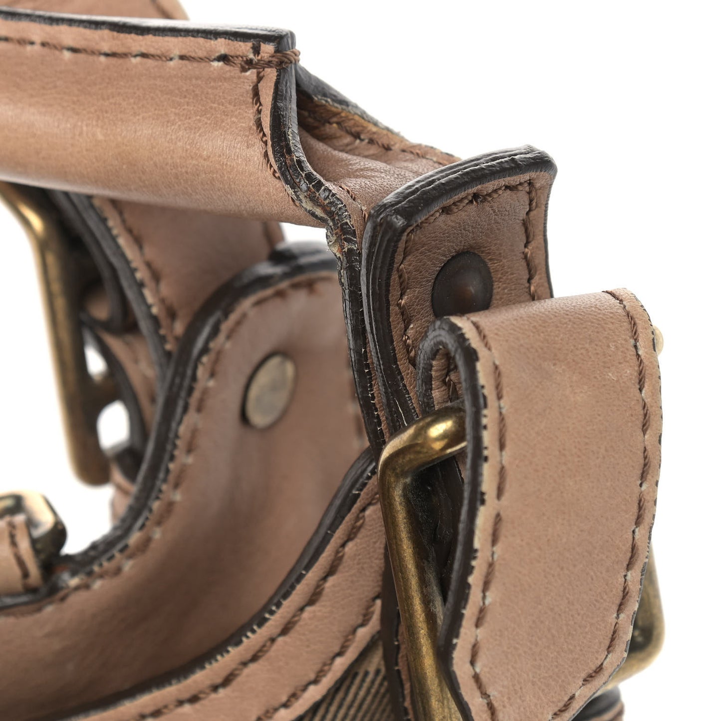 Calfskin House Check Small Brecon Tote Tan