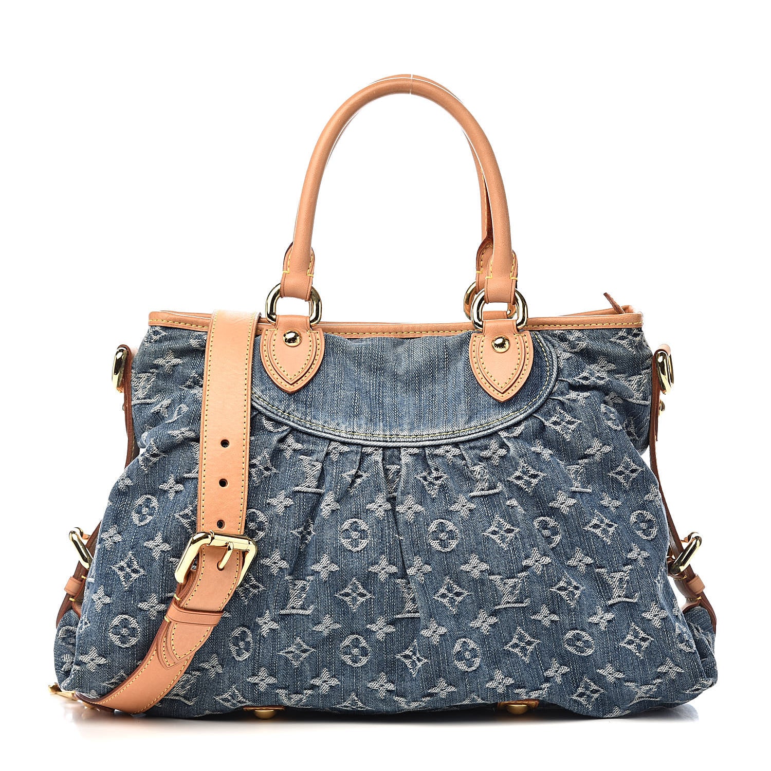 Louis Vuitton Denim Neo Cabby MM Blue 1 of 9