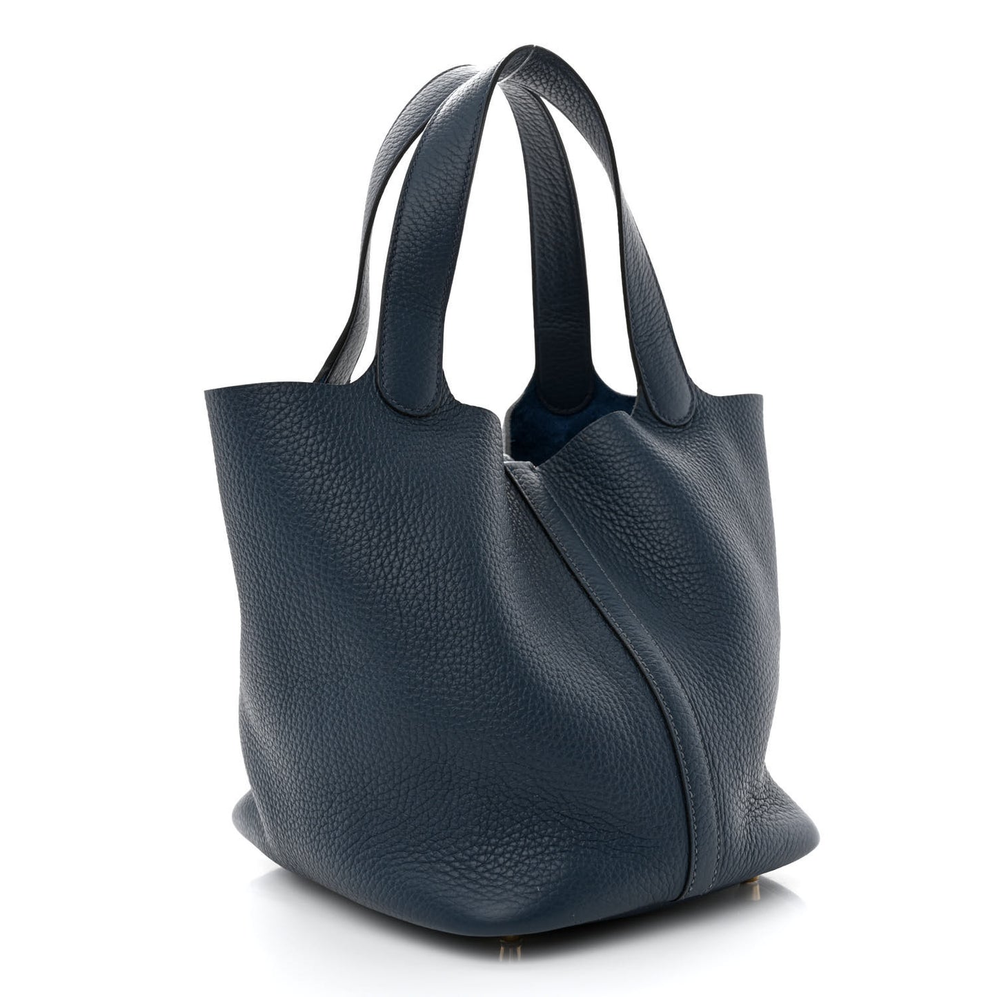 Taurillon Clemence Picotin Lock 22 MM Bleu De Prusse