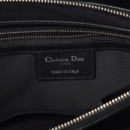 Christian Dior Lambskin Cannage Medium Granville Tote Black 9 of 20