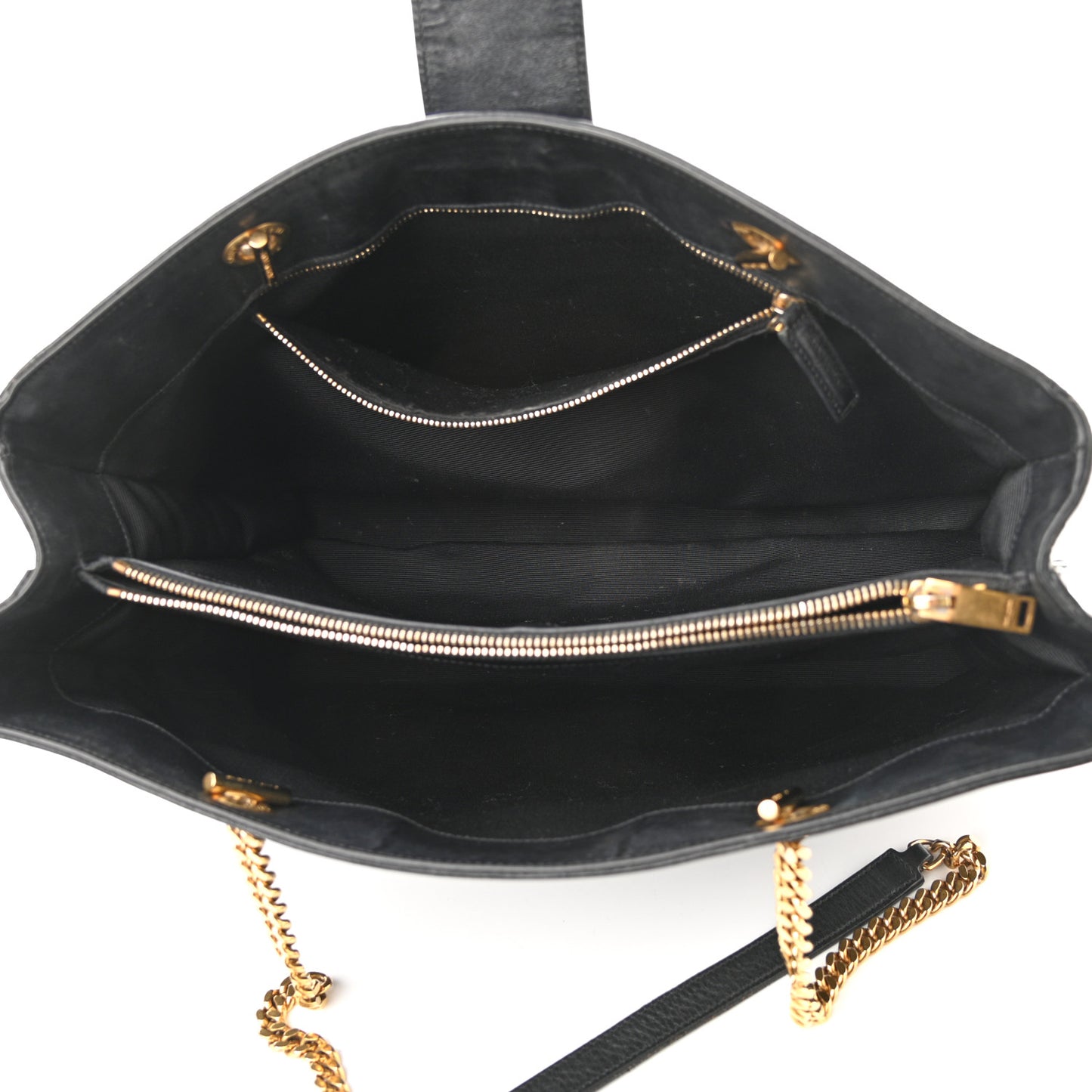Soft Calfskin Monogram Cassandre Shopper Black