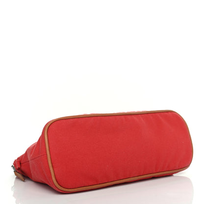Hermes Cotton Bolide Travel Cosmetic Pouch Rouge 3 of 4