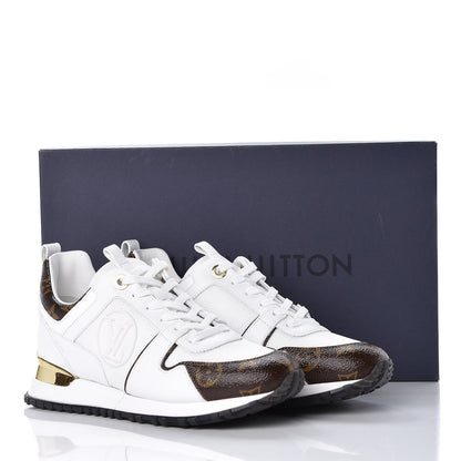 Louis Vuitton Calfskin Monogram Run Away Sneakers 37 White 8 of 8