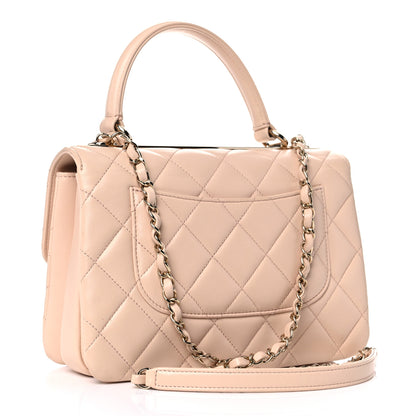 Chanel Lambskin Quilted Small Trendy CC Dual Handle Flap Bag Beige 2 of 16
