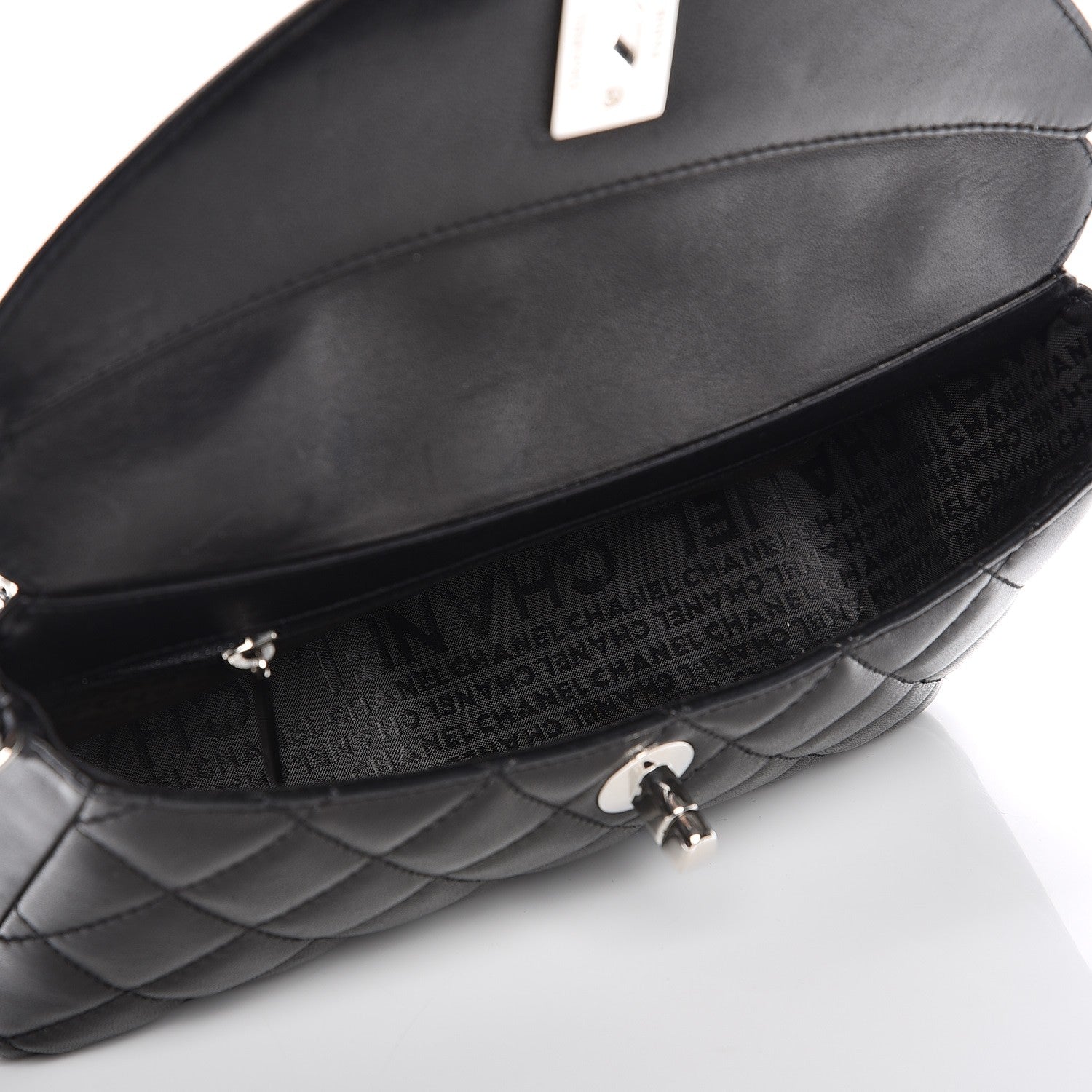 Chanel Lambskin Quilted Flap Bag Black 5 of 7